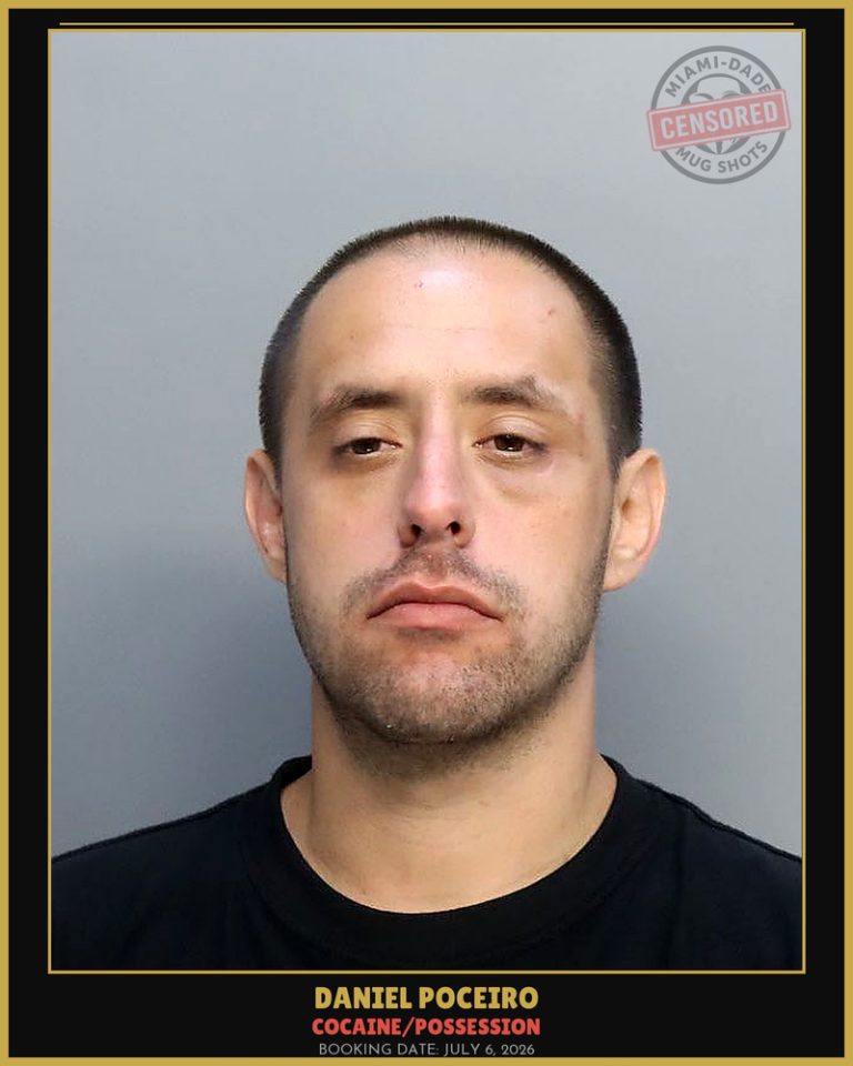 Poceiro Daniel Arrested – Co. Caine/POSSESSION – Miami-Dade County (July 6, 2026)