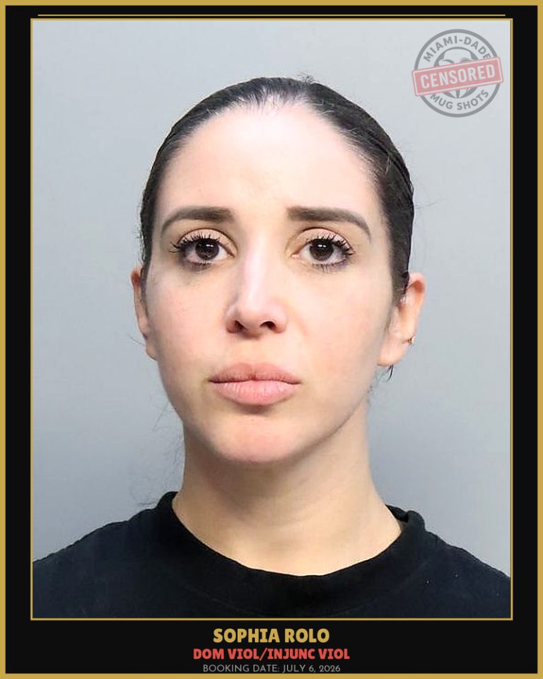 Rolo Sophia Arrested – DOM VIOL/INJUNC VIOL – Miami-Dade County (July 6, 2026)