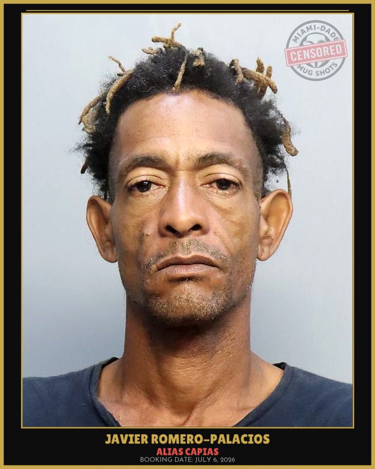 Romero-Palacios Javier Arrested – ALIAS CAPIAS – Miami-Dade County (July 6, 2026)