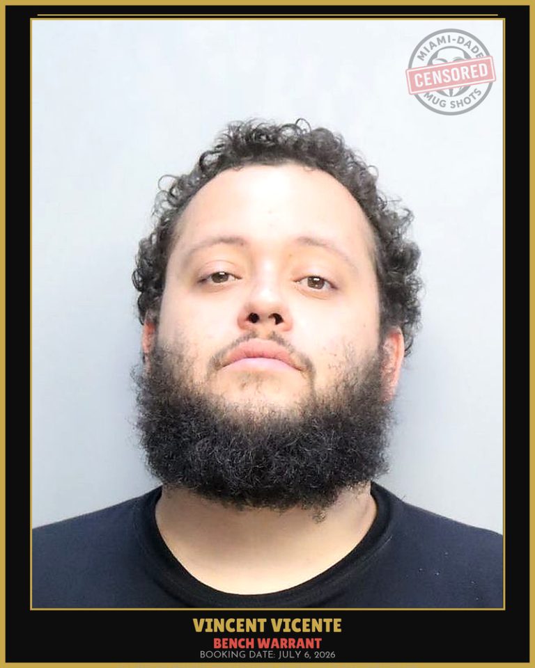 Vicente Vincent Rafael Arrested – BENCH WARRANT – Miami-Dade County (July 6, 2026)
