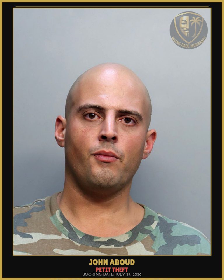Aboud John  Paul Arrested – PETIT THEFT – Miami-Dade County (July 29, 2026)