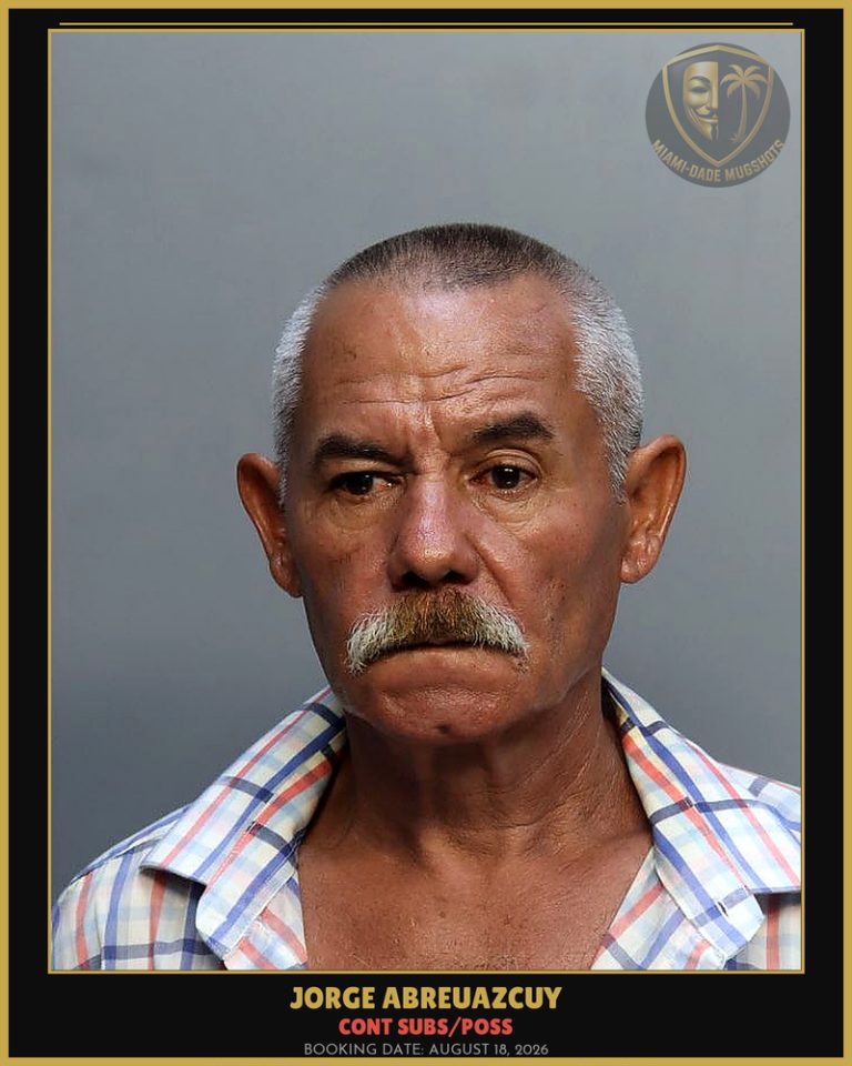 Jorge Abreuazcuy Arrested – Miami-Dade County (August 18, 2026)