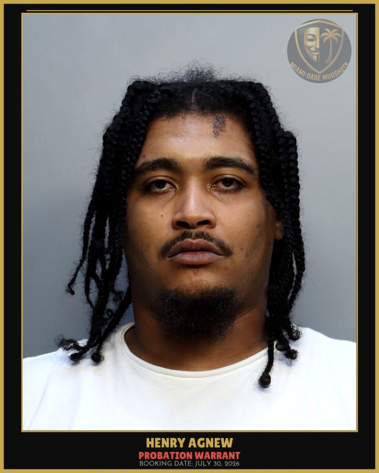 Agnew Henry Claude Arrested – PROBATION WARRANT – Miami-Dade County (July 30, 2026)