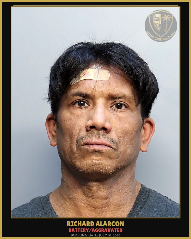 Alarcon Richard  Augusto Arrested – BATTERY/AGGRAVATED – Miami-Dade County (July 31, 2026)
