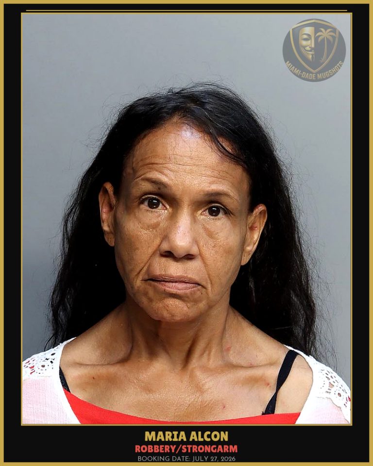 Alcon Maria Miguelina Arrested – ROBBERY/STRONGARM – Miami-Dade County (July 27, 2026)