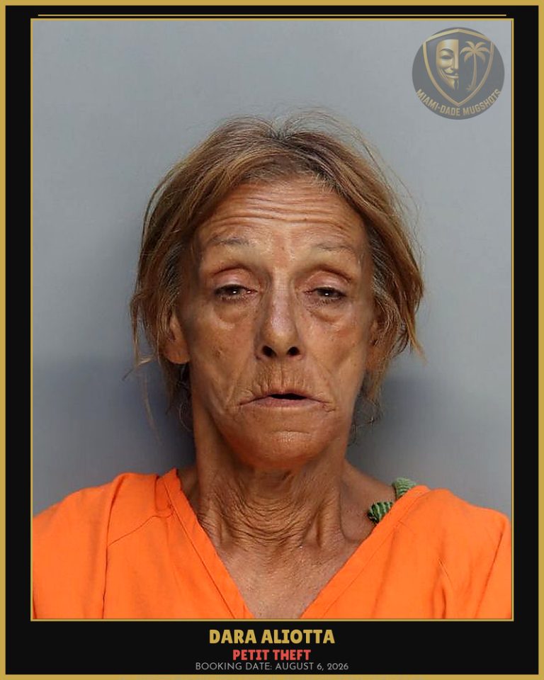 Aliotta Dara  Ann Arrested – PETIT THEFT – Miami-Dade County (August 6, 2026)