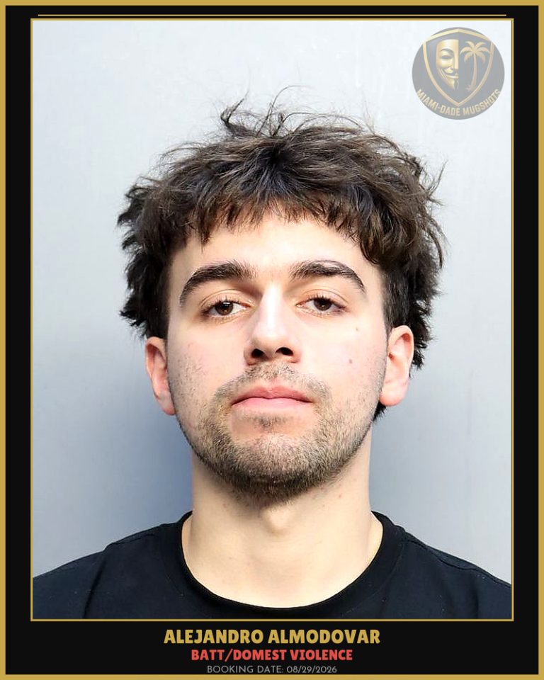 Almodovar Alejandro Arrested – BATT/DOMEST VIOLENCE – Miami-Dade County (Unknown)