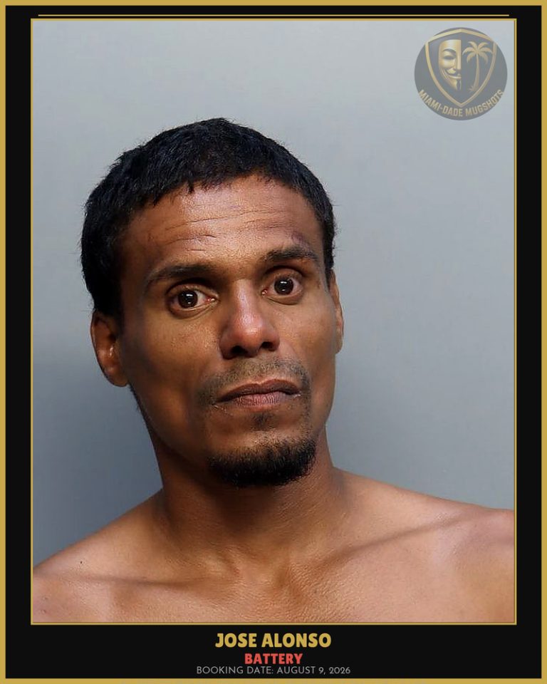 Alonso Jose  Larry Arrested – BATTERY – Miami-Dade County (August 9, 2026)