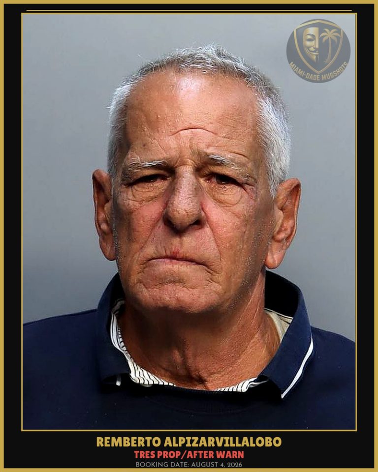 Alpizarvillalobo Remberto Arrested – TRES PROP/AFTER WARN – Miami-Dade County (August 4, 2026)