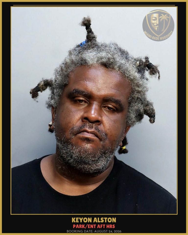 Alston Keyon  Genare Arrested – PARK/ENT AFT HRS – Miami-Dade County (August 24, 2026)
