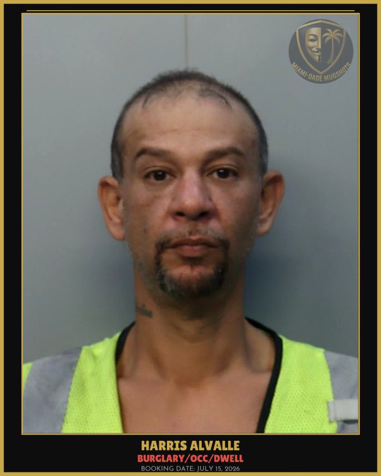 Alvalle Harris Isisdro Arrested – BURGLARY/OCC/DWELL – Miami-Dade County (July 15, 2026)