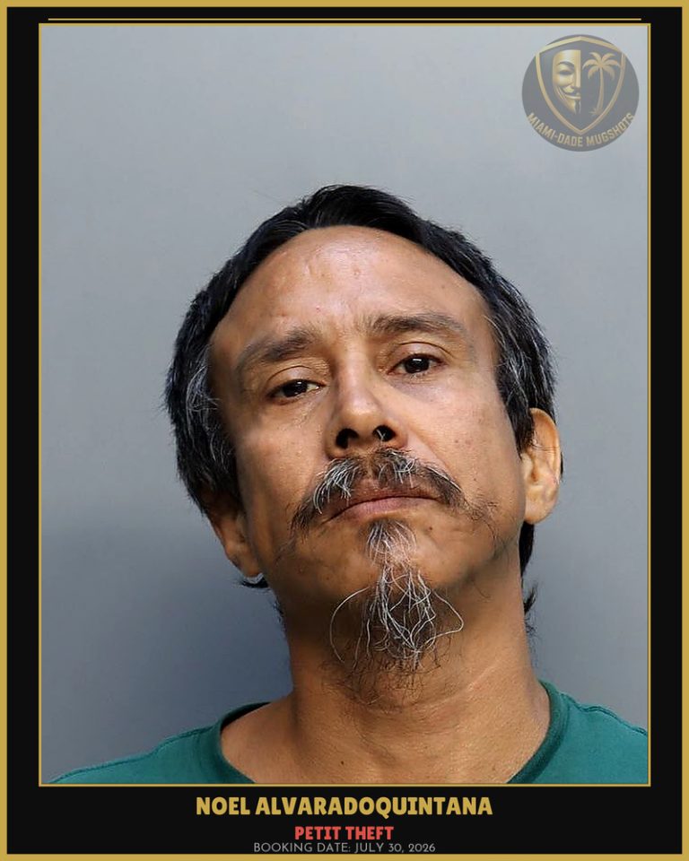 Alvaradoquintana Noel R Arrested – PETIT THEFT – Miami-Dade County (July 30, 2026)