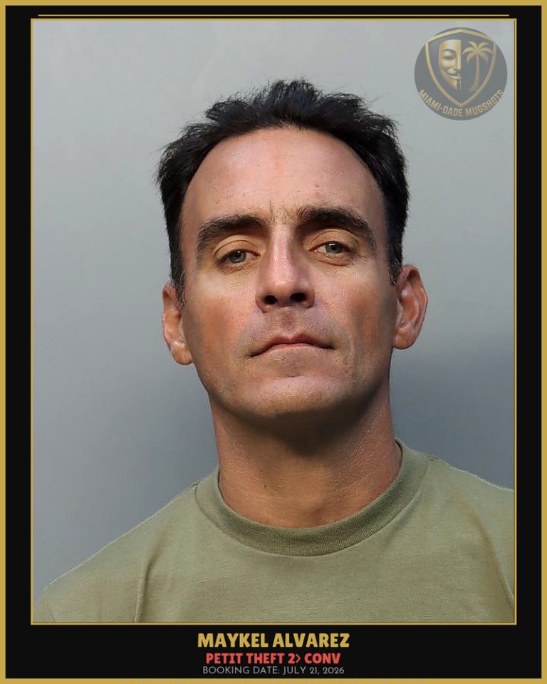 Alvarez Maykel Arrested – PETIT THEFT 2> CONV – Miami-Dade County (July 21, 2026)