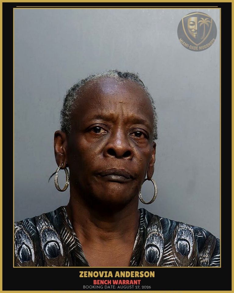 Anderson Zenovia  Carol Arrested – BENCH WARRANT – Miami-Dade County (August 27, 2026)