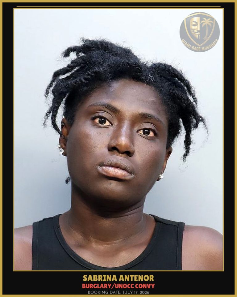 Antenor Sabrina Arrested – BURGLARY/UNOCC CONVY – Miami-Dade County (July 17, 2026)