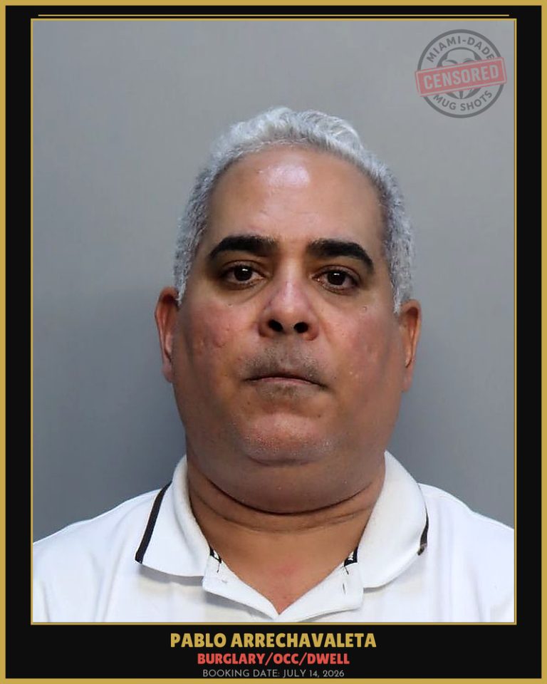 Arrechavaleta Pablo Arrested – BURGLARY/OCC/DWELL – Miami-Dade County (July 14, 2026)