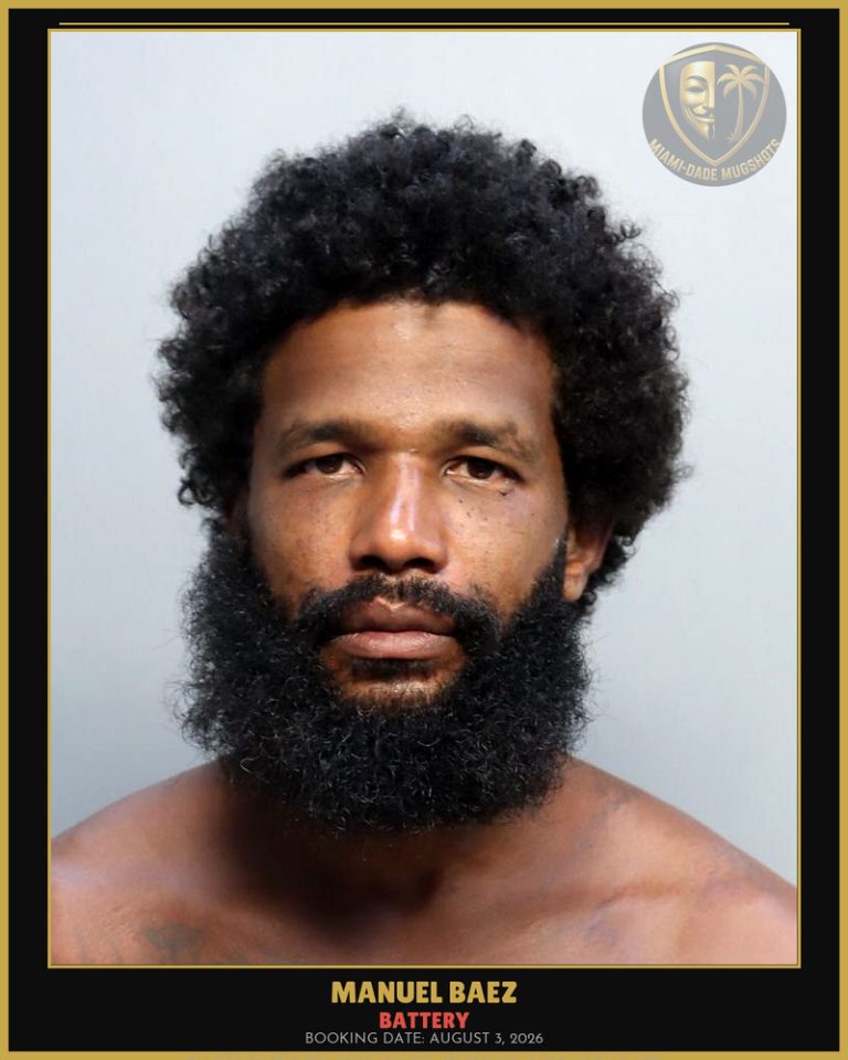 Baez Manuel Arrested – BATTERY – Miami-Dade County (August 3, 2026)