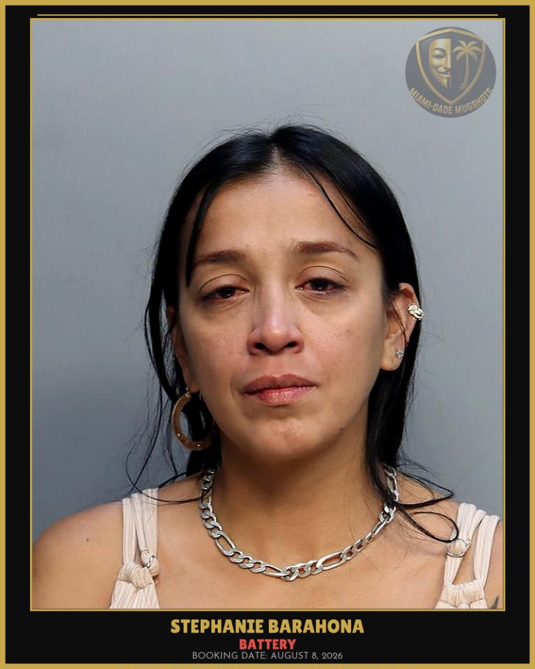 Barahona Stephanie Arrested – BATTERY – Miami-Dade County (August 8, 2026)