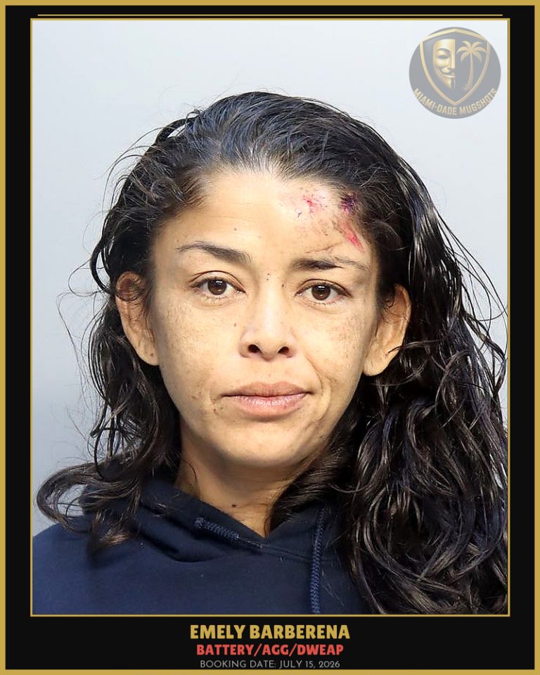 Barberena Emely Arrested – BATTERY/AGG/DWEAP – Miami-Dade County (July 15, 2026)