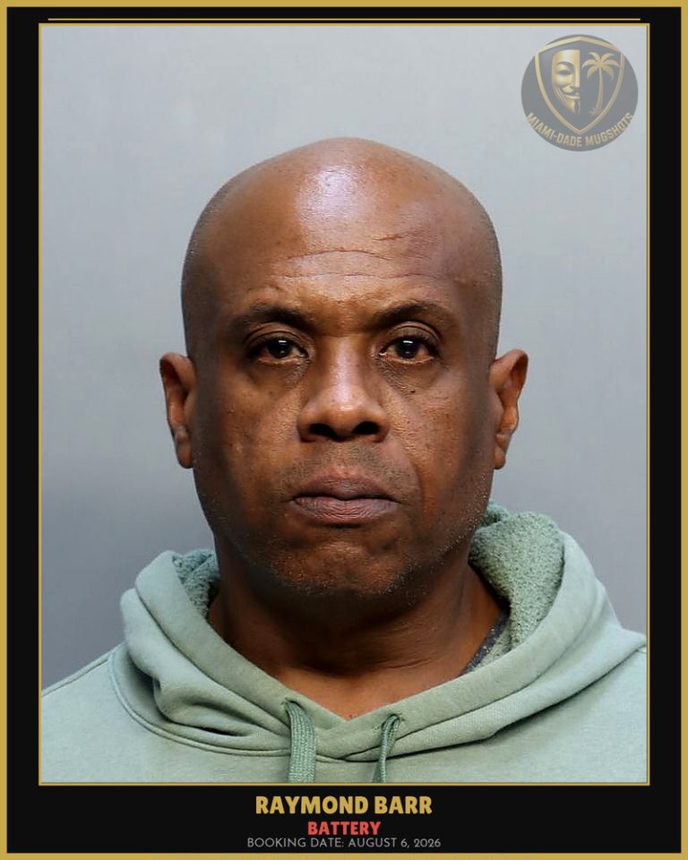 Barr Raymond  Rosby Arrested – BATTERY – Miami-Dade County (August 6, 2026)
