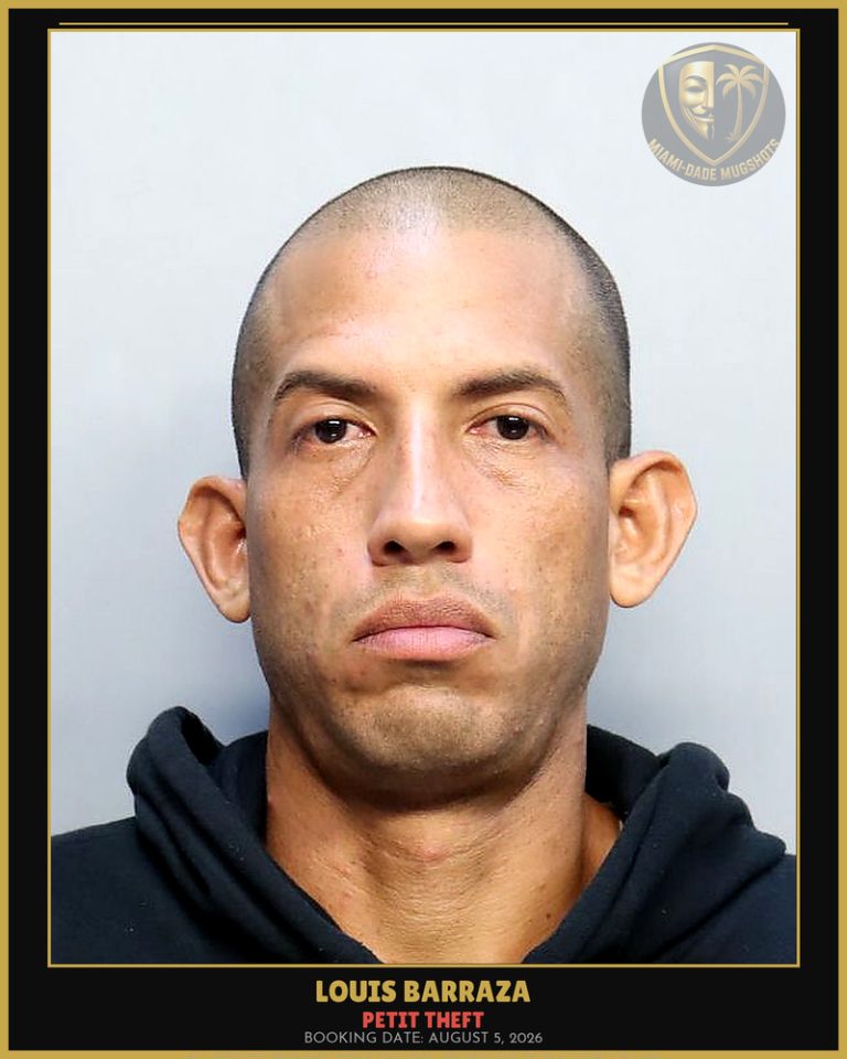 Barraza Louis Arrested – PETIT THEFT – Miami-Dade County (August 5, 2026)