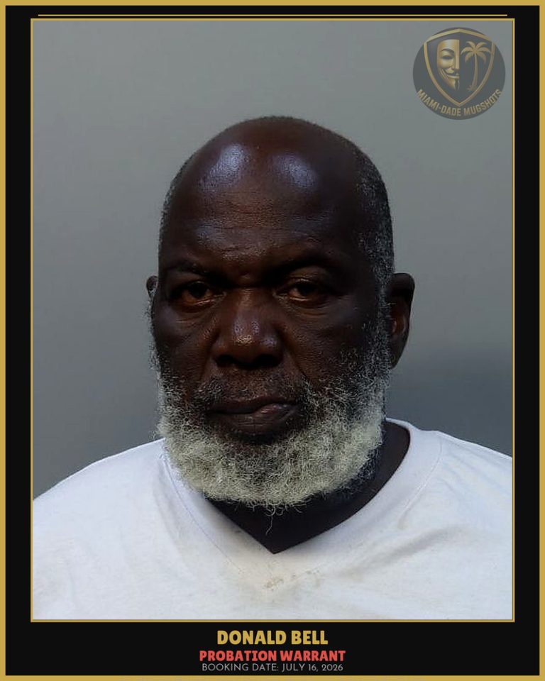 Bell Donald Arrested – PROBATION WARRANT – Miami-Dade County (July 16, 2026)