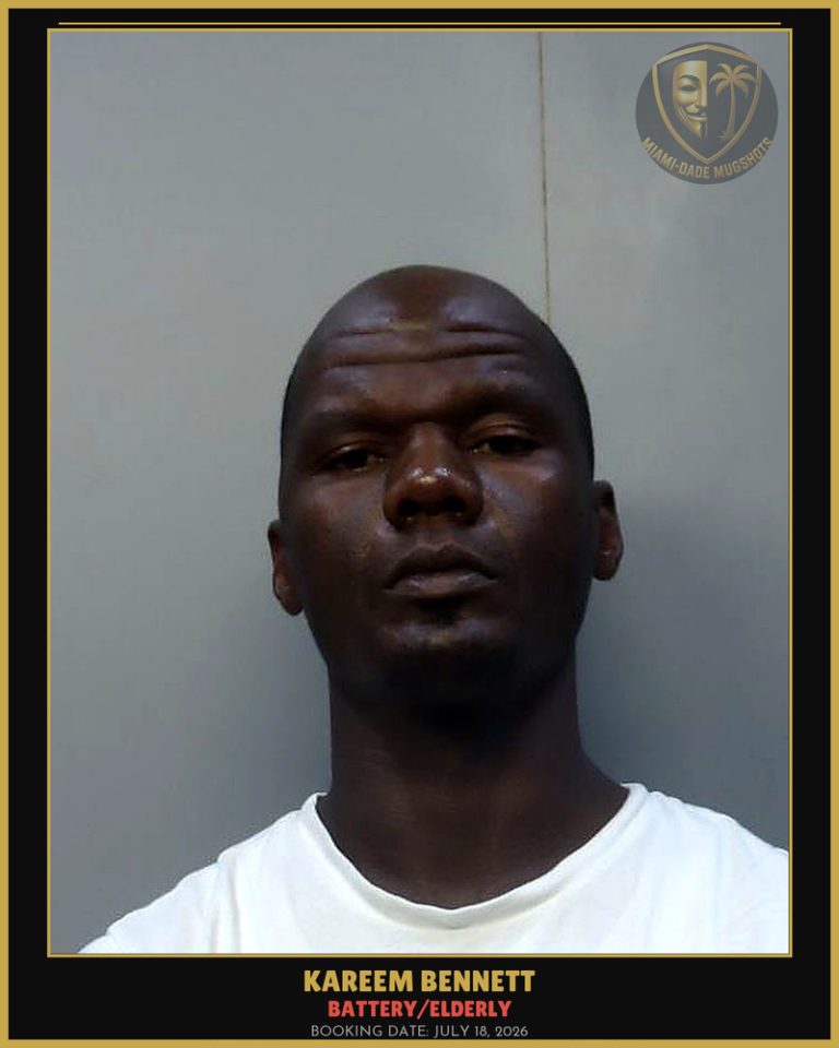 Bennett Kareem Arrested – BATTERY/ELDERLY – Miami-Dade County (July 18, 2026)