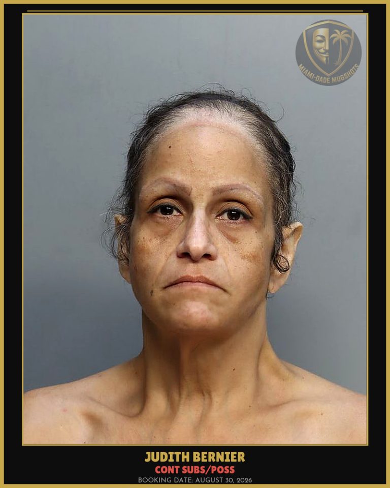Bernier Judith  Idalia Arrested – CONT SUBS/POSS – Miami-Dade County (August 30, 2026)