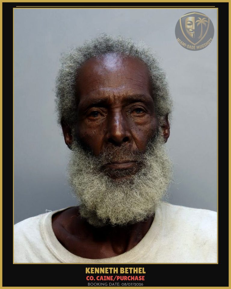 Bethel Kenneth Arrested – Co. Caine/PURCHASE – Miami-Dade County (August 7, 2026)