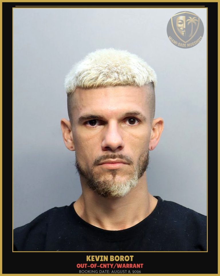 Borot Kevin  Kaid Arrested – OUT-OF-CNTY/WARRANT – Miami-Dade County (August 8, 2026)