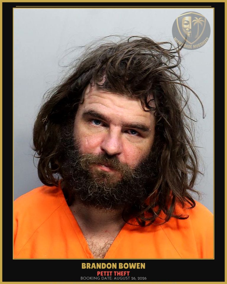 Bowen Brandon Arrested – PETIT THEFT – Miami-Dade County (August 26, 2026)