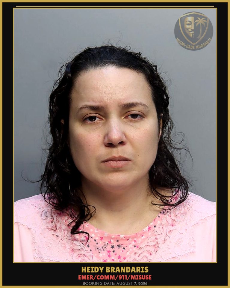 Brandaris Heidy Arrested – EMER/COMM/911/MISUSE – Miami-Dade County (August 7, 2026)