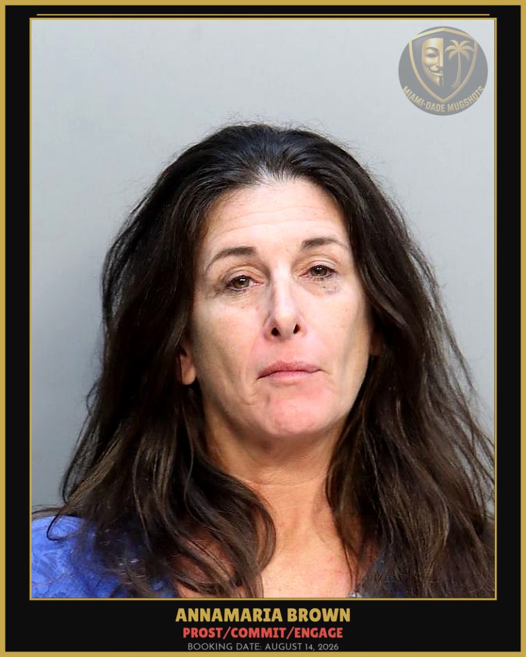 Brown Annamaria Arrested – PROST/COMMIT/ENGAGE – Miami-Dade County (August 14, 2026)