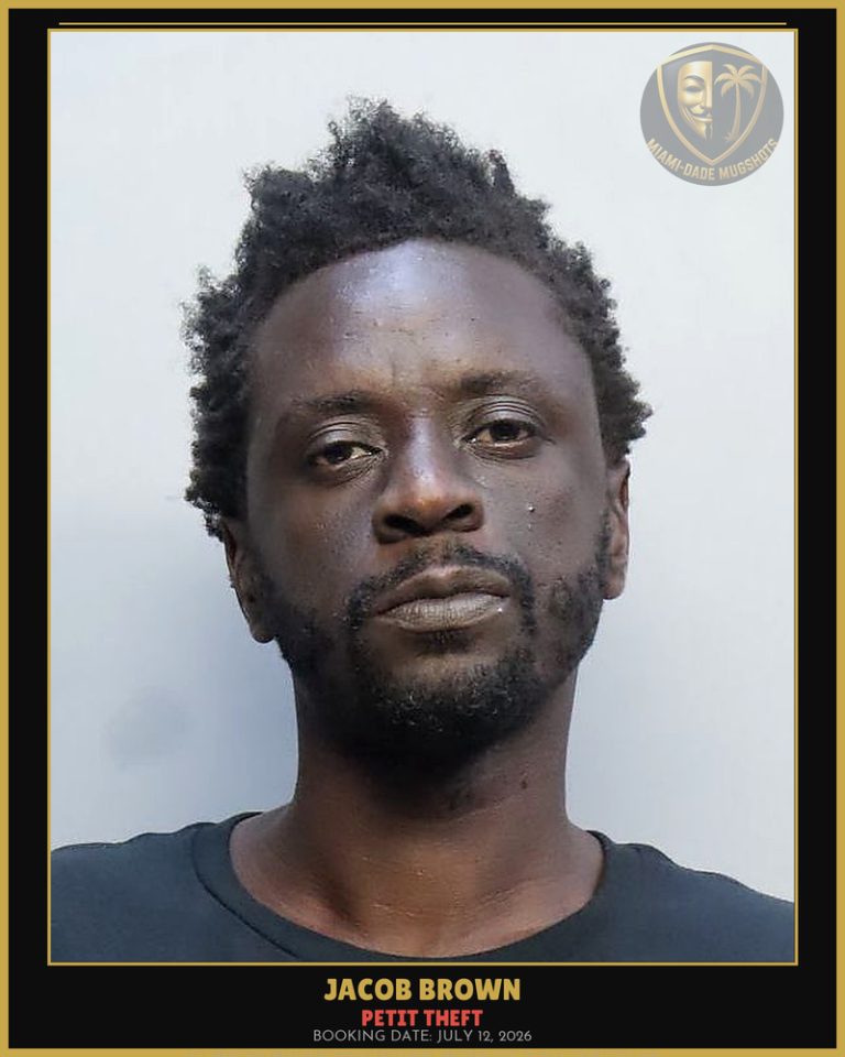 Brown Jacob  Jerode Arrested – PETIT THEFT – Miami-Dade County (July 12, 2026)