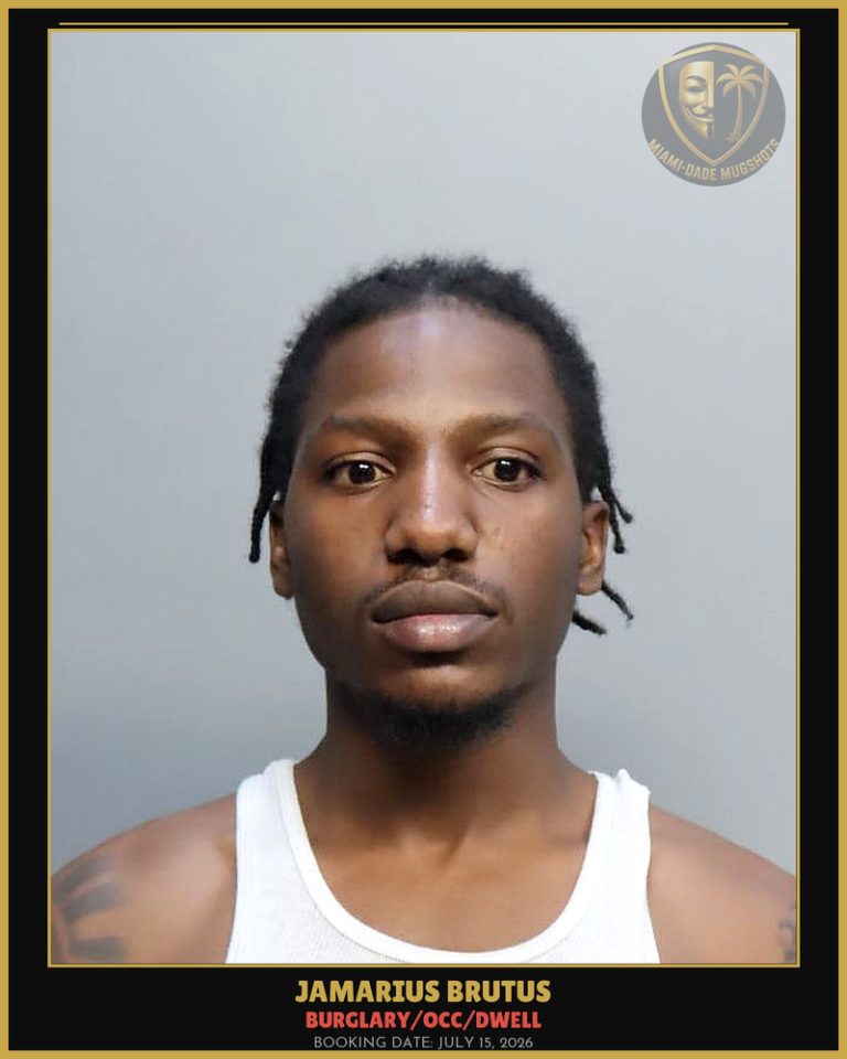 Brutus Jamarius Kearm Arrested – BURGLARY/OCC/DWELL – Miami-Dade County (July 15, 2026)