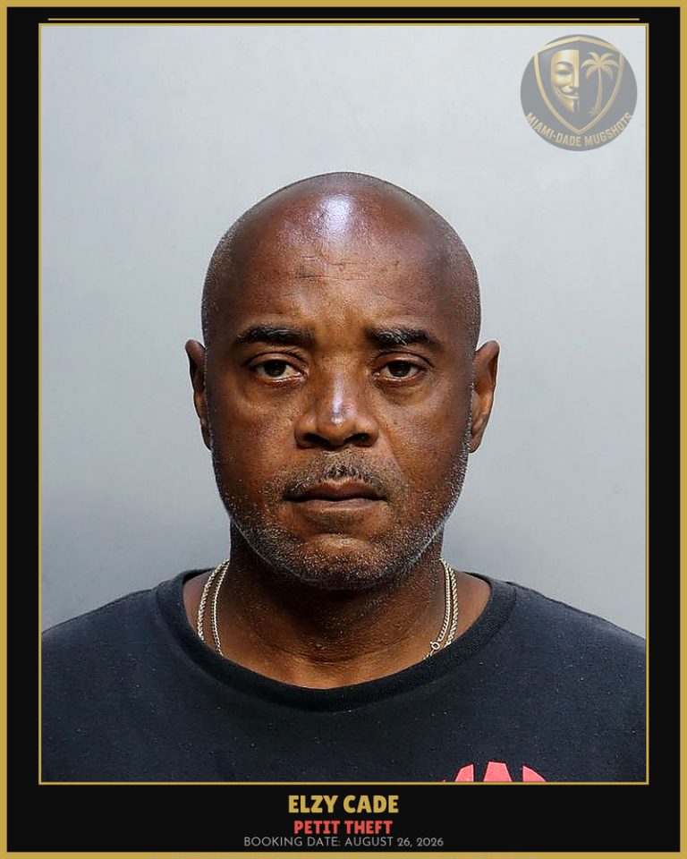 Cade Elzy Arrested – PETIT THEFT – Miami-Dade County (August 26, 2026)