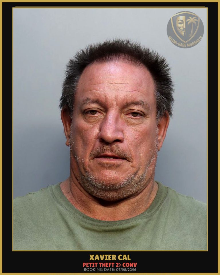 Cal Xavier Arrested – PETIT THEFT 2> CONV – Miami-Dade County (July 28, 2026)
