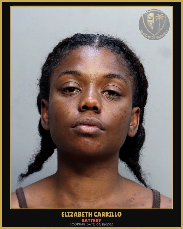 Carrillo Elizabeth  Marie Arrested – BATTERY – Miami-Dade County (Unknown)