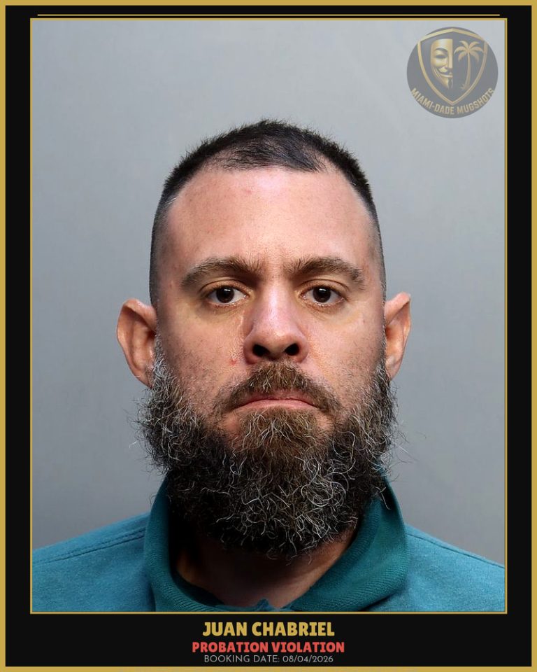 Chabriel Juan Arrested – PROBATION VIOLATION – Miami-Dade County (August 4, 2026)
