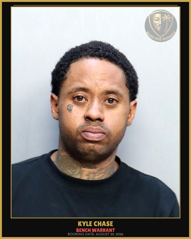 Chase Kyle  D Arrested – BENCH WARRANT – Miami-Dade County (August 29, 2026)