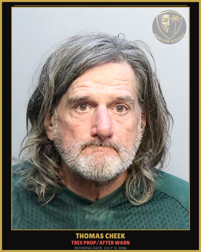 Cheek Thomas  Radcliffe Arrested – TRES PROP/AFTER WARN – Miami-Dade County (July 13, 2026)