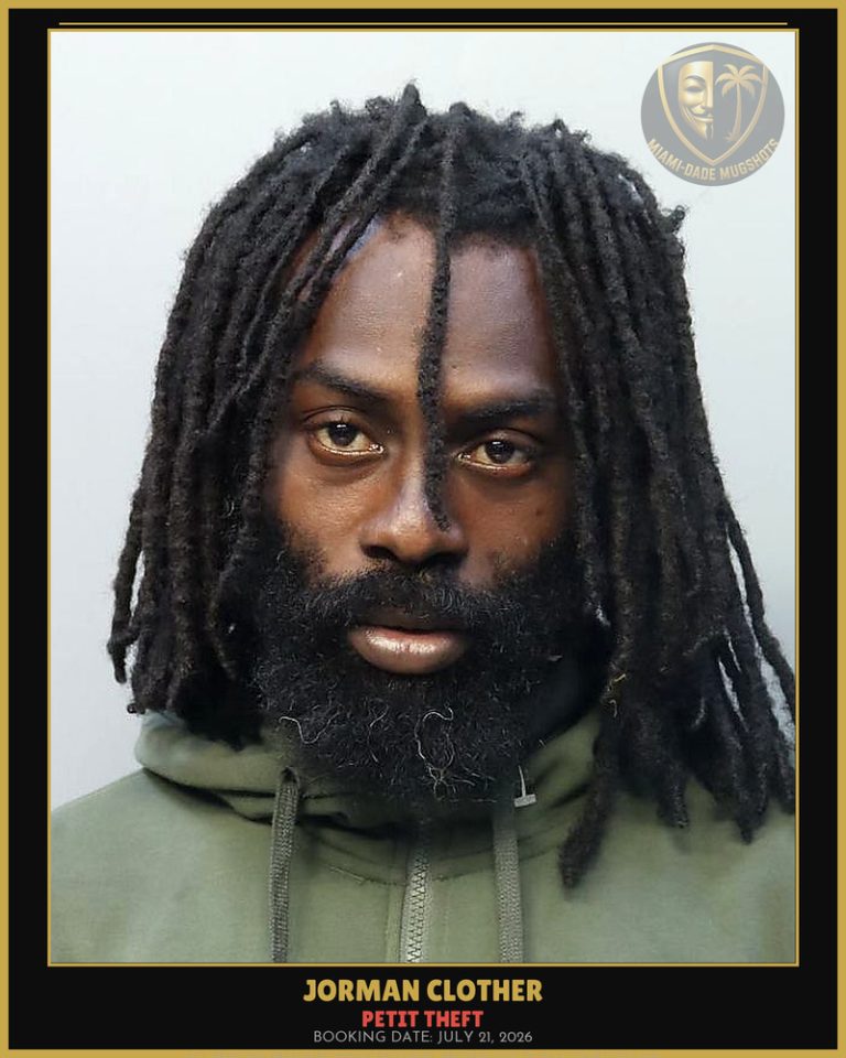 Clother Jorman Eliseo Arrested – PETIT THEFT – Miami-Dade County (July 21, 2026)