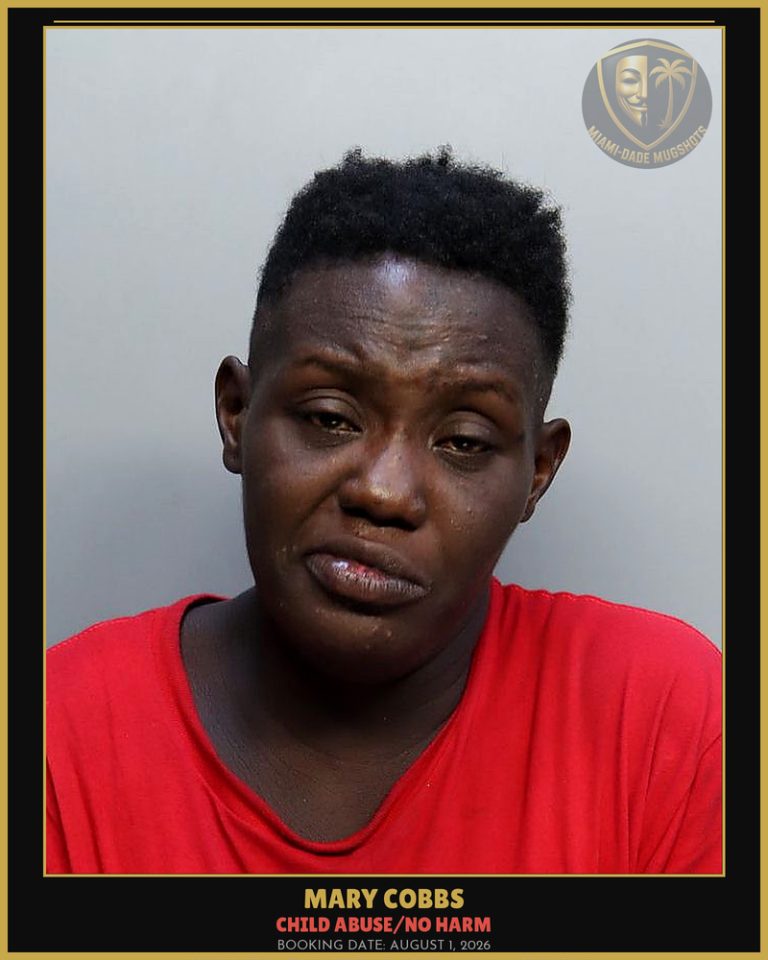 Cobbs Mary  Lakari Arrested – CHILD ABUSE/NO HARM – Miami-Dade County (August 1, 2026)
