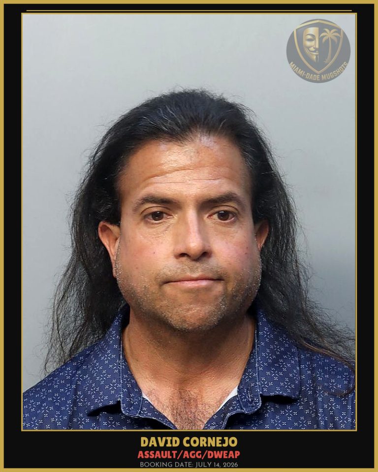 Cornejo David Elias Arrested – ASSAULT/AGG/DWEAP – Miami-Dade County (July 14, 2026)