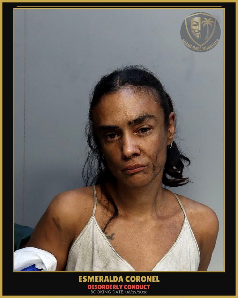 Coronel Esmeralda Arrested – DISORDERLY CONDUCT – Miami-Dade County (Unknown)