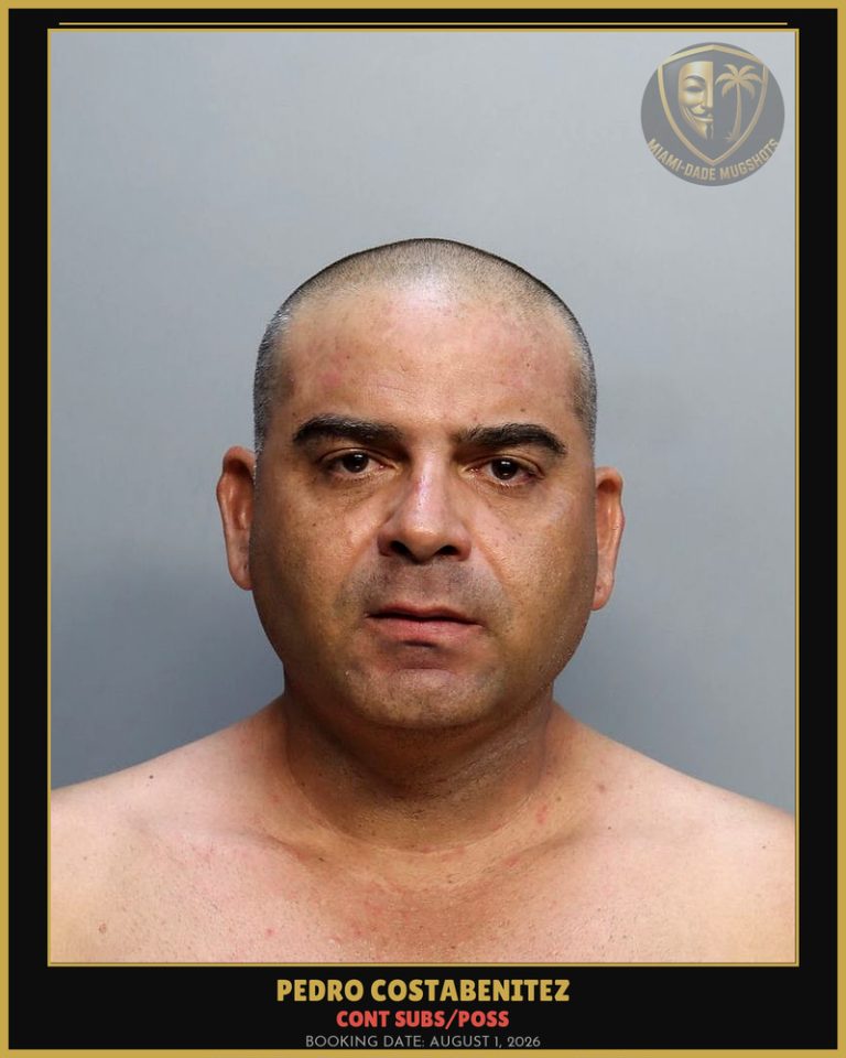 Costabenitez Pedro Arrested – CONT SUBS/POSS – Miami-Dade County (August 1, 2026)