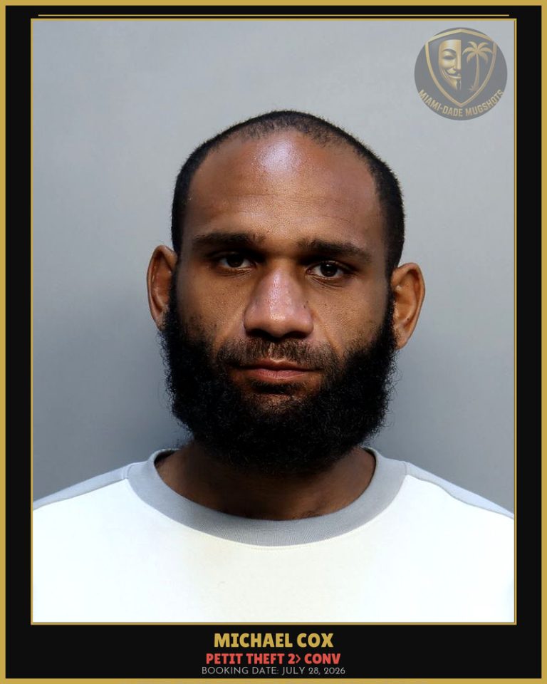 Cox Michael Arrested – PETIT THEFT 2> CONV – Miami-Dade County (July 28, 2026)