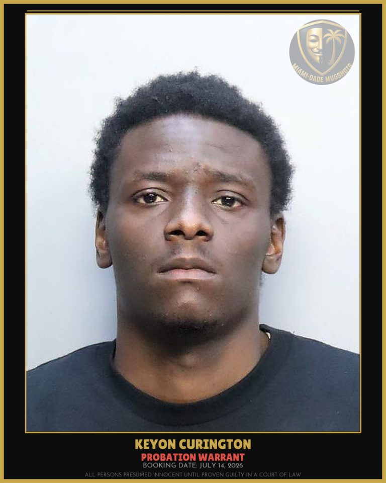 Curington Keyon Elijah Arrested – PROBATION WARRANT – Miami-Dade County (July 14, 2026)