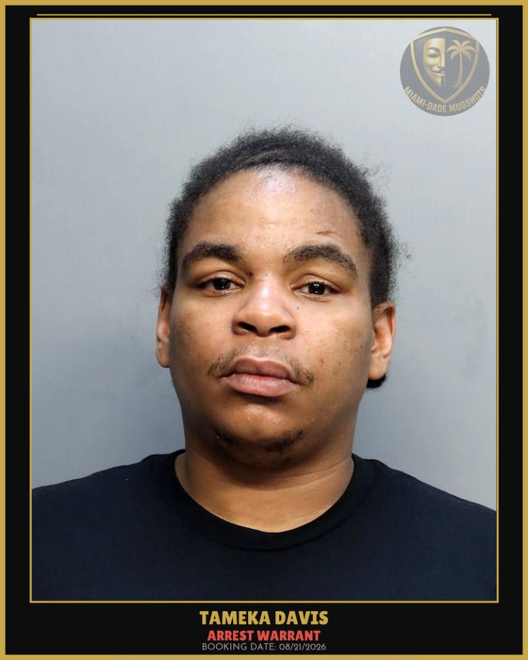Davis Tameka Arrested – ARREST WARRANT – Miami-Dade County (Unknown)
