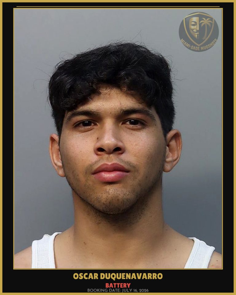 Duquenavarro Oscar E Arrested – BATTERY – Miami-Dade County (July 16, 2026)